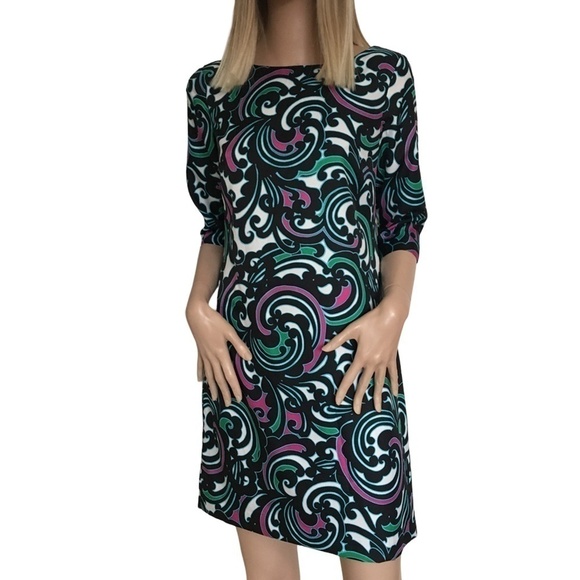 PRETTY Dress Enlarged Paisley Print Banana Republic - Picture 3 of 11